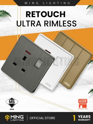 [SIRIM] Retouch Ultra Rimless Modern Socket Wall Switch Door Bell ...