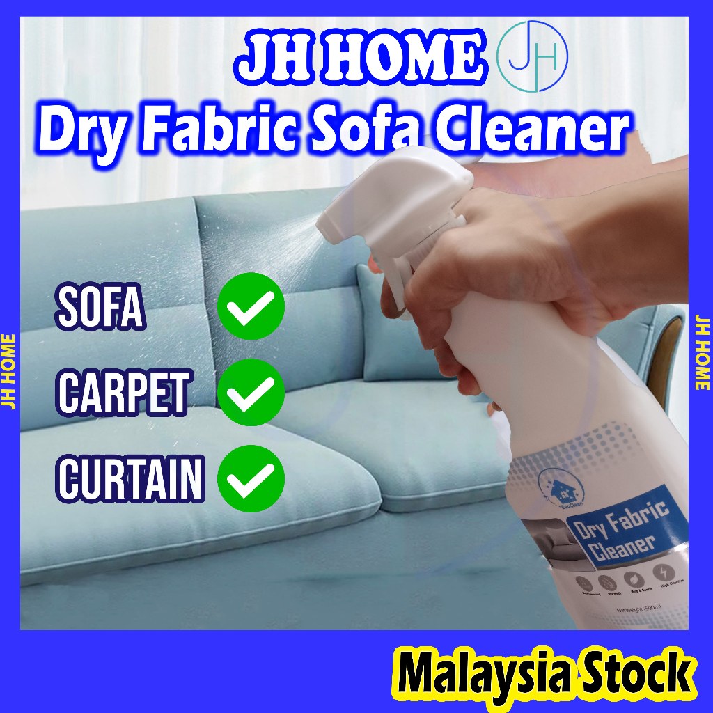 Dry Fabric Sofa Cleaner Spray 500ml Carpet Remove stain Menghilangkan ...