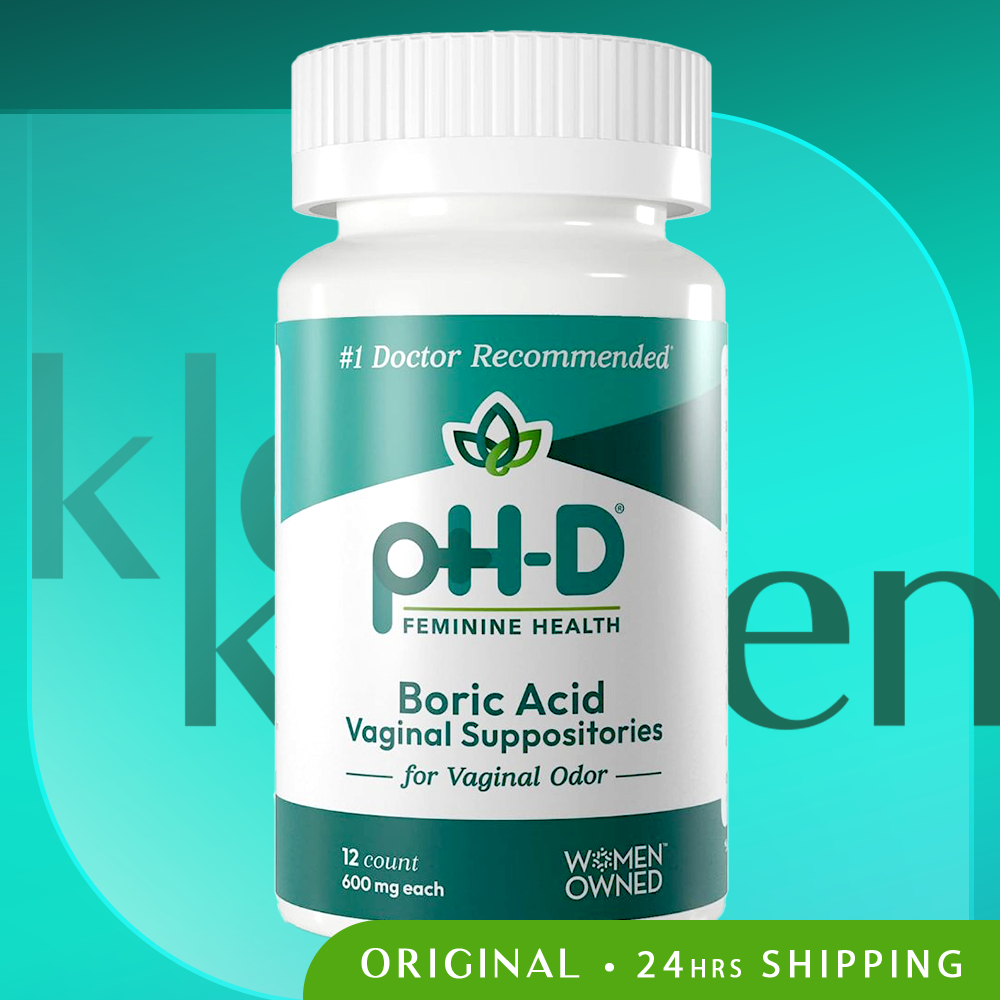 Ph D Feminine Health 600 Mg Boric Acid Suppositories Woman Owned For Vaginal Odor Use