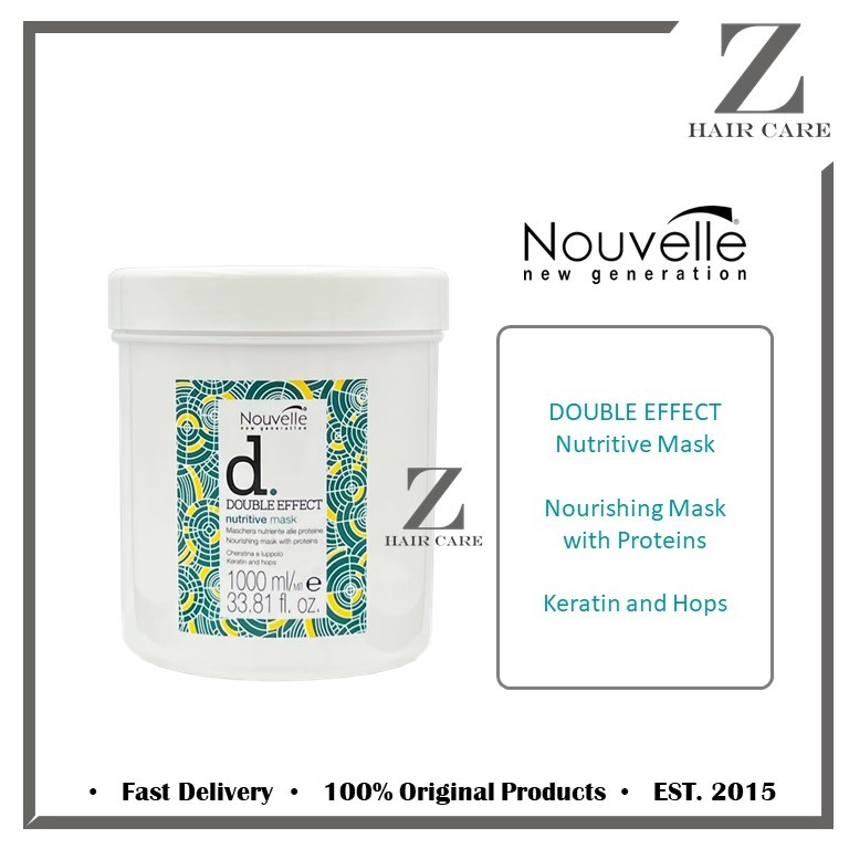 Nouvelle Double Effect Nutritive Hair Mask 1000ml Shopee Malaysia