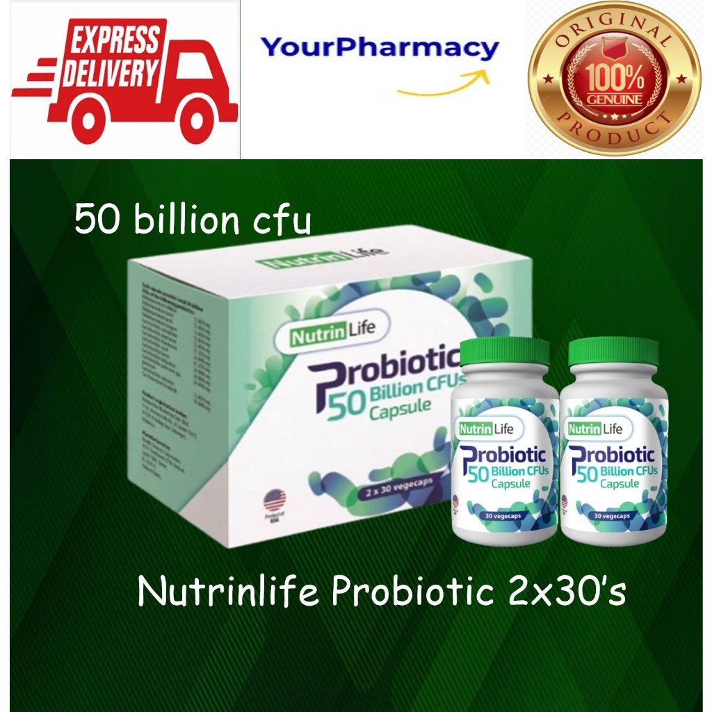 Nutrinlife Probiotic 50 Billion Cfus 2x30s Capsule Lactobacillus