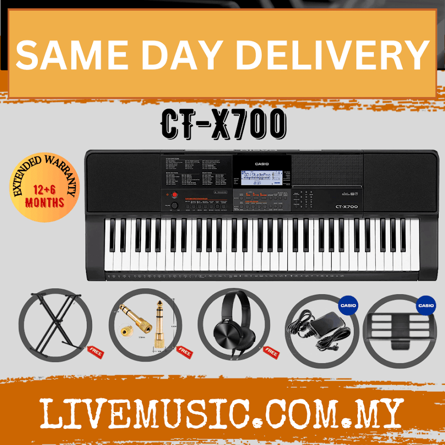 Casio CT X700 61 Keys Keyboard with Keyboard Stand Headphone CTX700 CTX 700 Shopee Malaysia