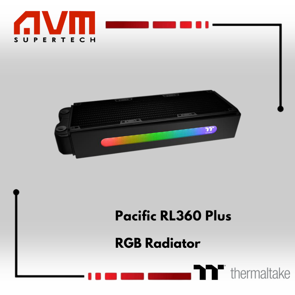 AVM THERMALTAKE Pacific RL360 Plus RGB Radiator / DIY LCS Liquid Cooler ...