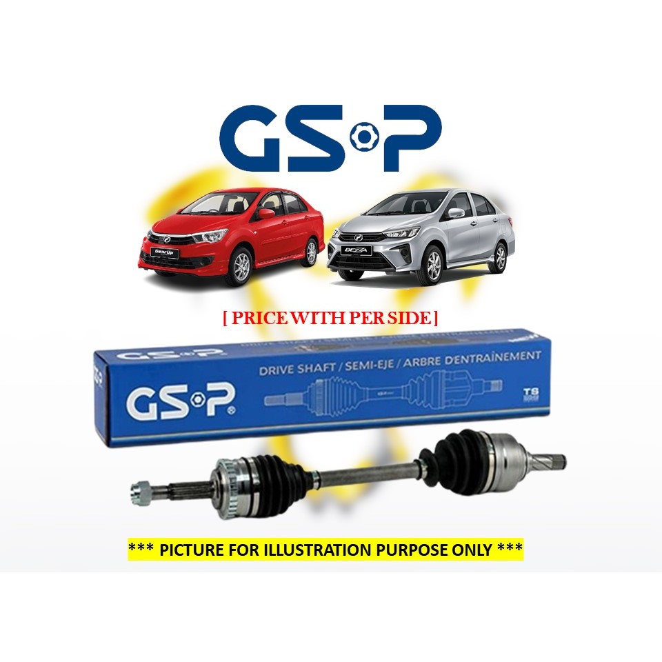 GSP Perodua Bezza 1.3L Drive Shaft Assembly RH Long / LH Short Auto & Manual Suspension