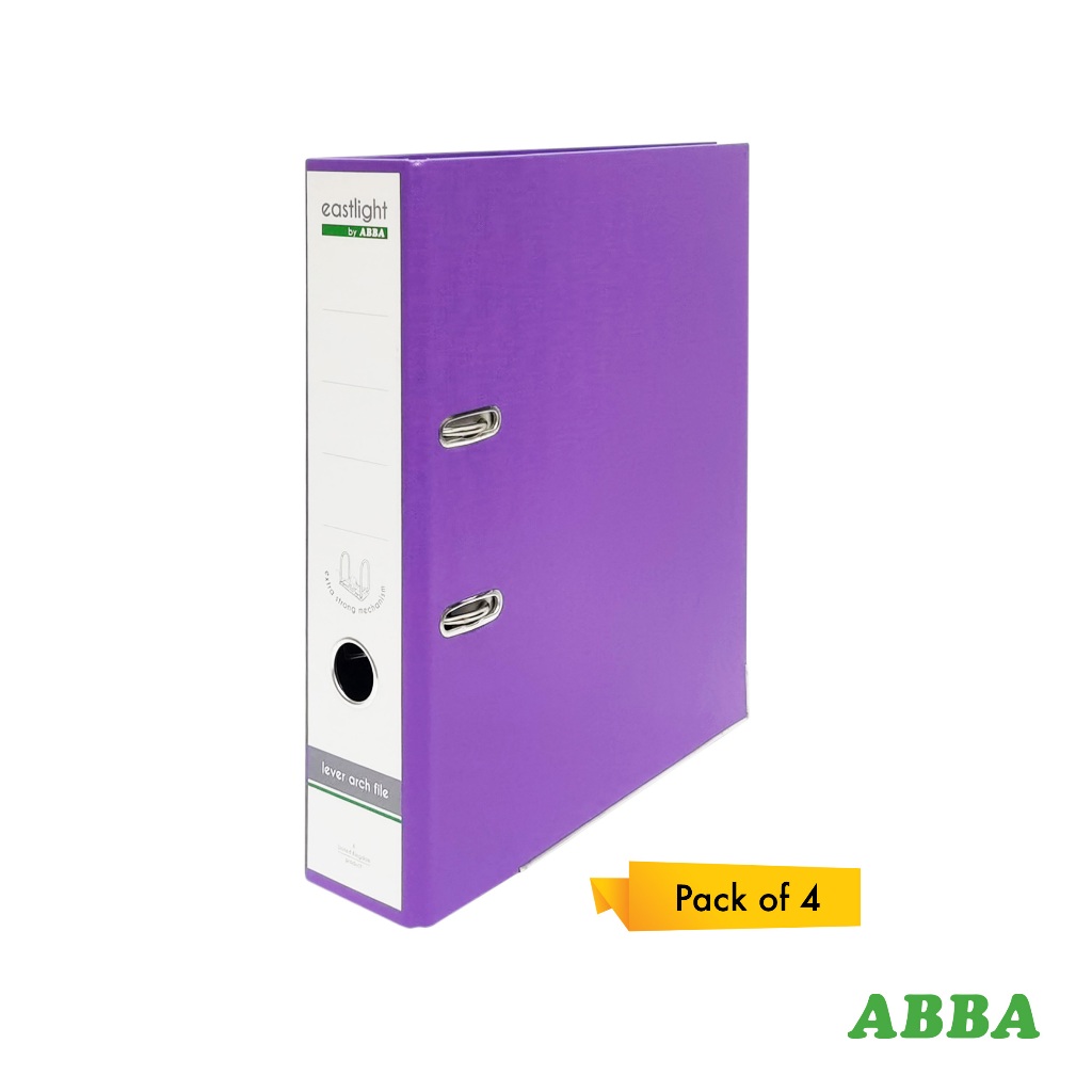 ABBA Color Arch File 3 Inch A4 Pack of 4/ Folder Organizers/ Document