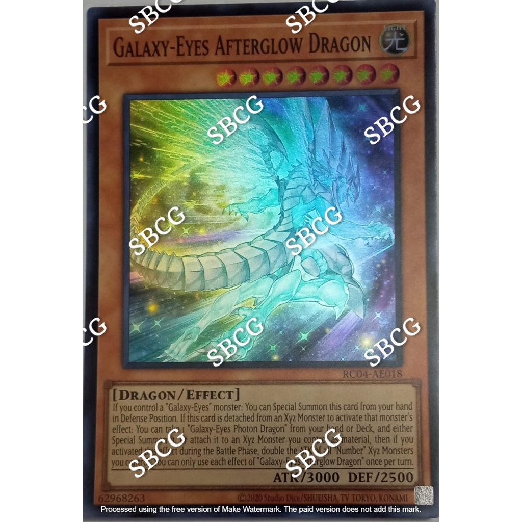 Galaxy-Eyes Afterglow Dragon - RA01-EN017 - Prismatic Ultimate Rare Thẻ Bài Yugioh  I.1025541899