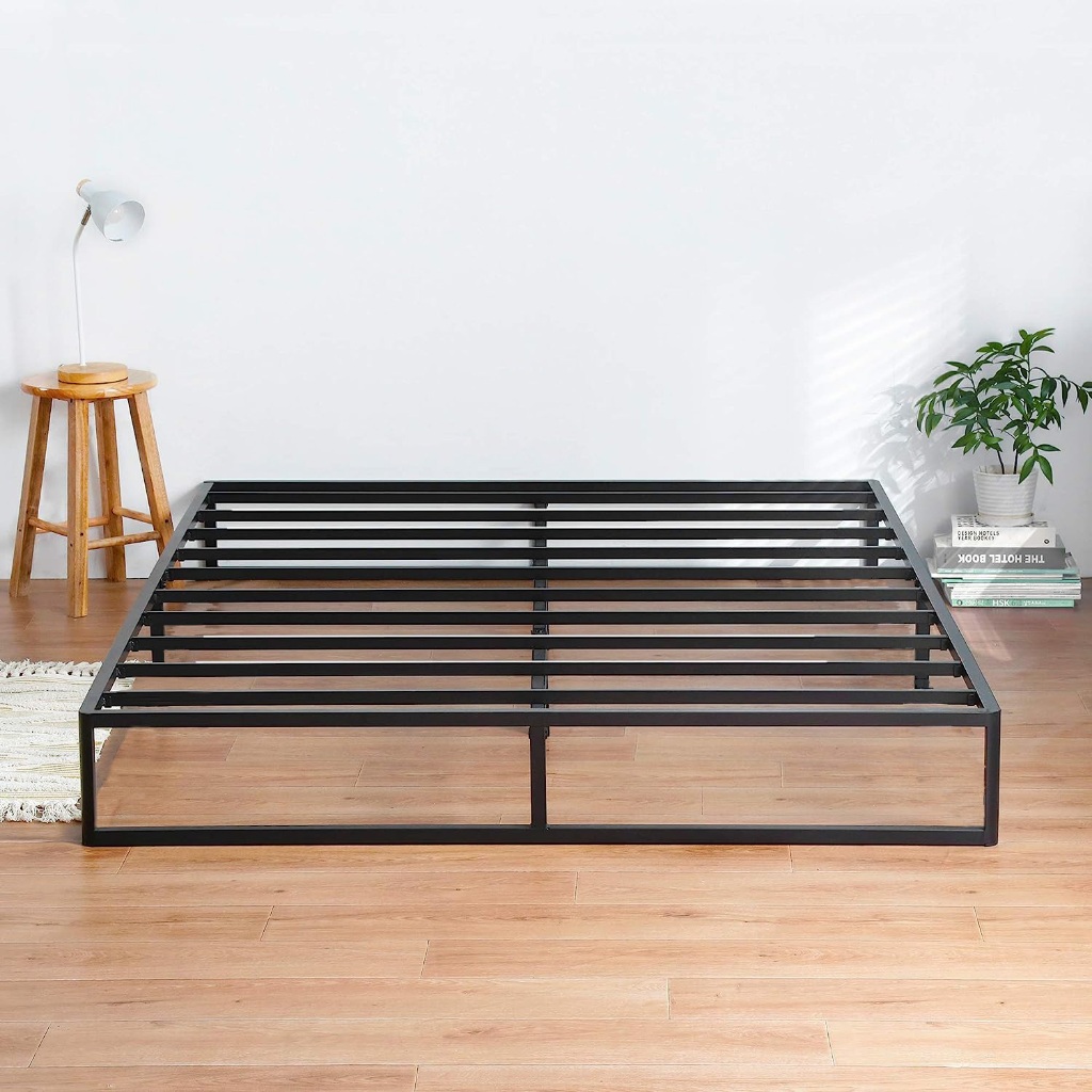 rangka katil saiz queen Bed Frame Queen /King Platform Bed Frame Metal ...