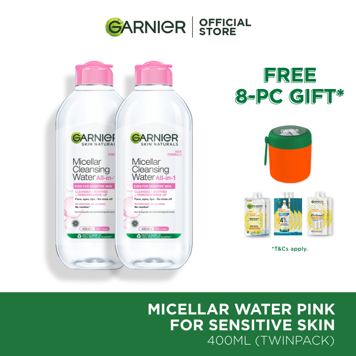 Micellar Cleansing Water - Facial Cleanser & Makeup Remover - Garnier