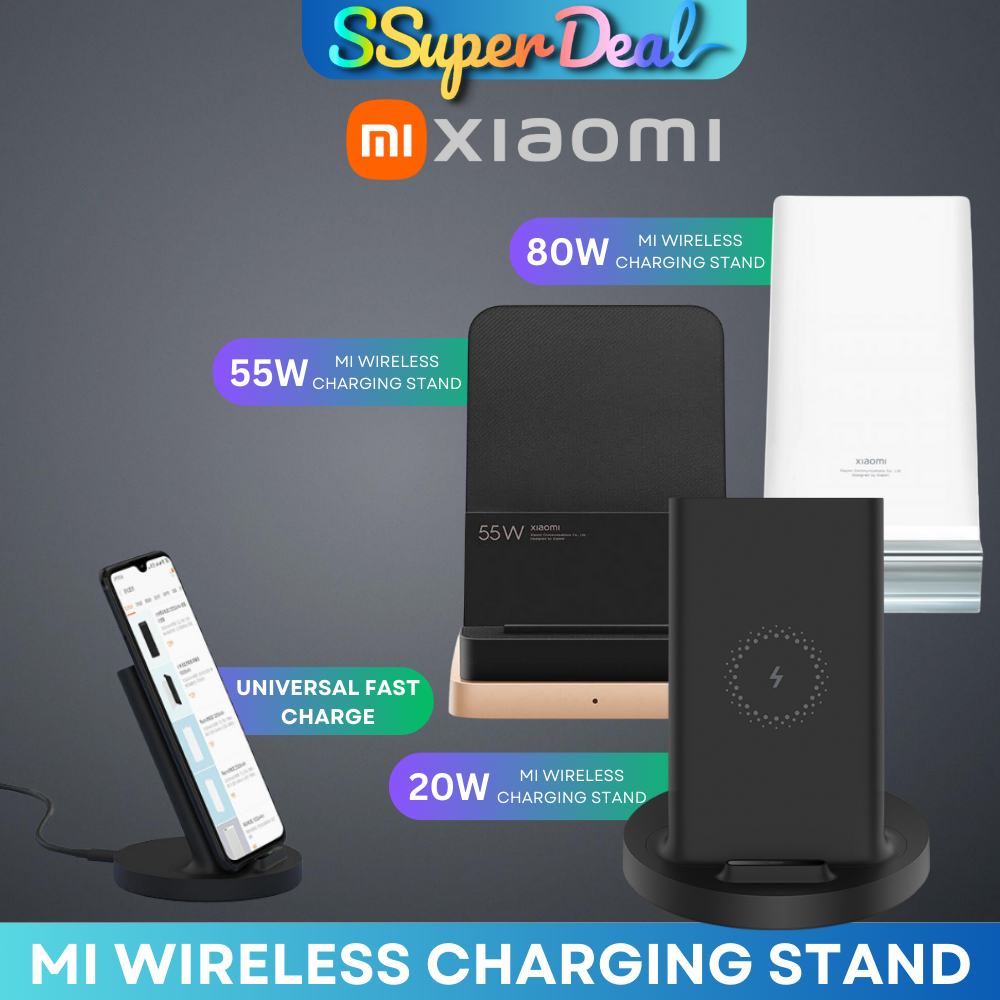 Xiaomi Mi 80W | 55W | 50W | 30W | 20W Wireless Charging Stand Universal ...