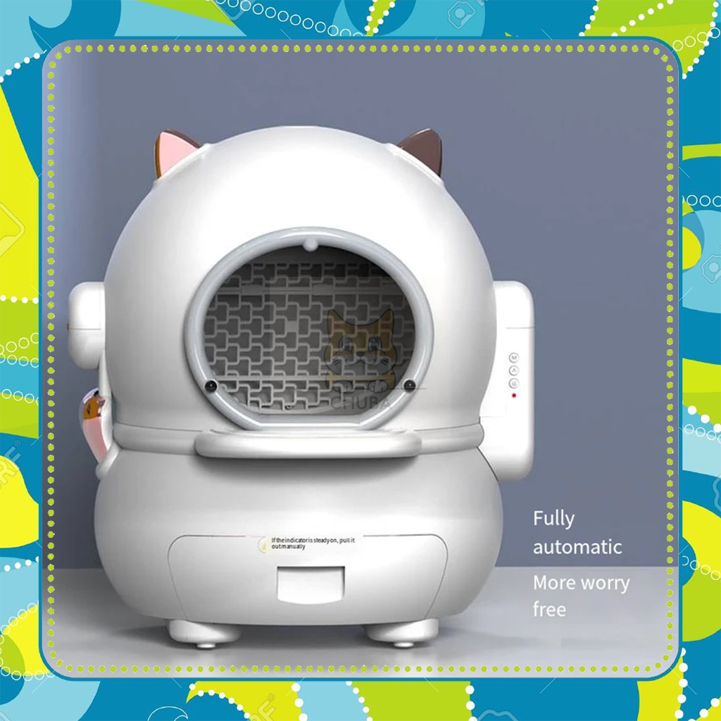【READY STOCK 】Smart QJM Pet Cat Toilet Fully Automatic Cat Litter Basin