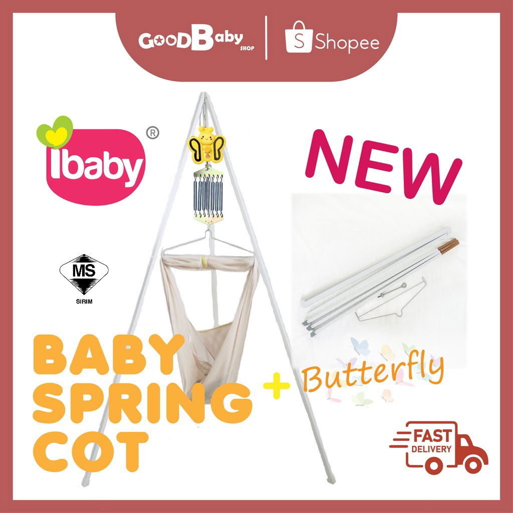 I Baby Spring Cot With Butterfly Baby SIRIM Max Load 18Kg (Rangka ...