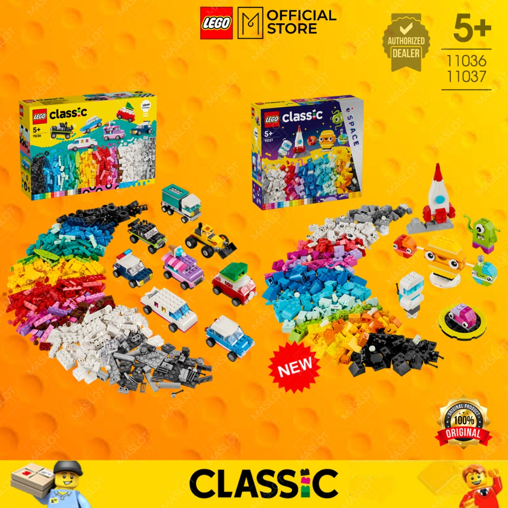 LEGO CLASSIC Creative Vehicles 11036 | Creative Space Planets 11037 ...