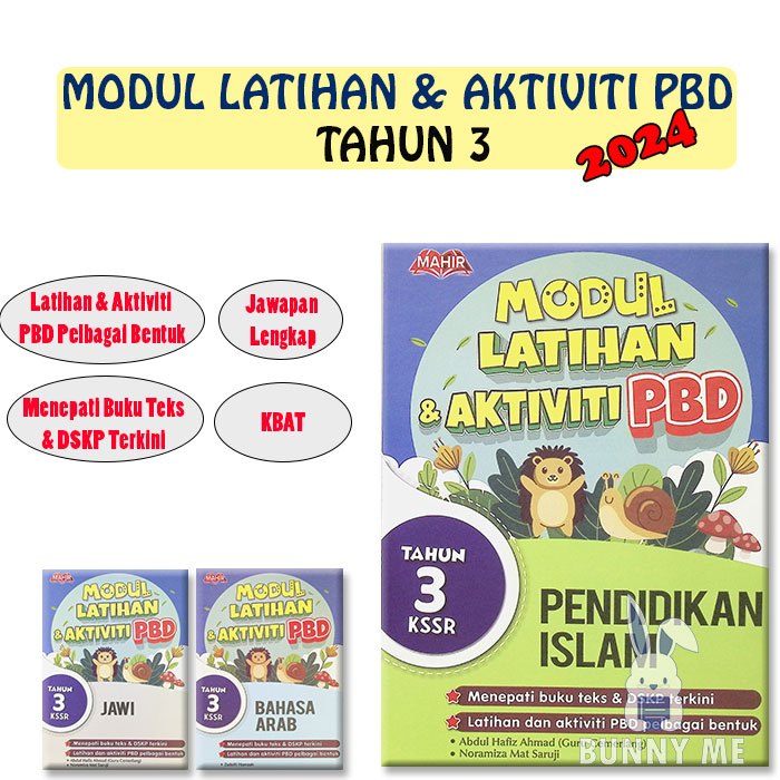 [BUNNY] 2024 Buku Sekolah : Modul Latihan & Aktiviti PBD KSSR Tahun 3 ...