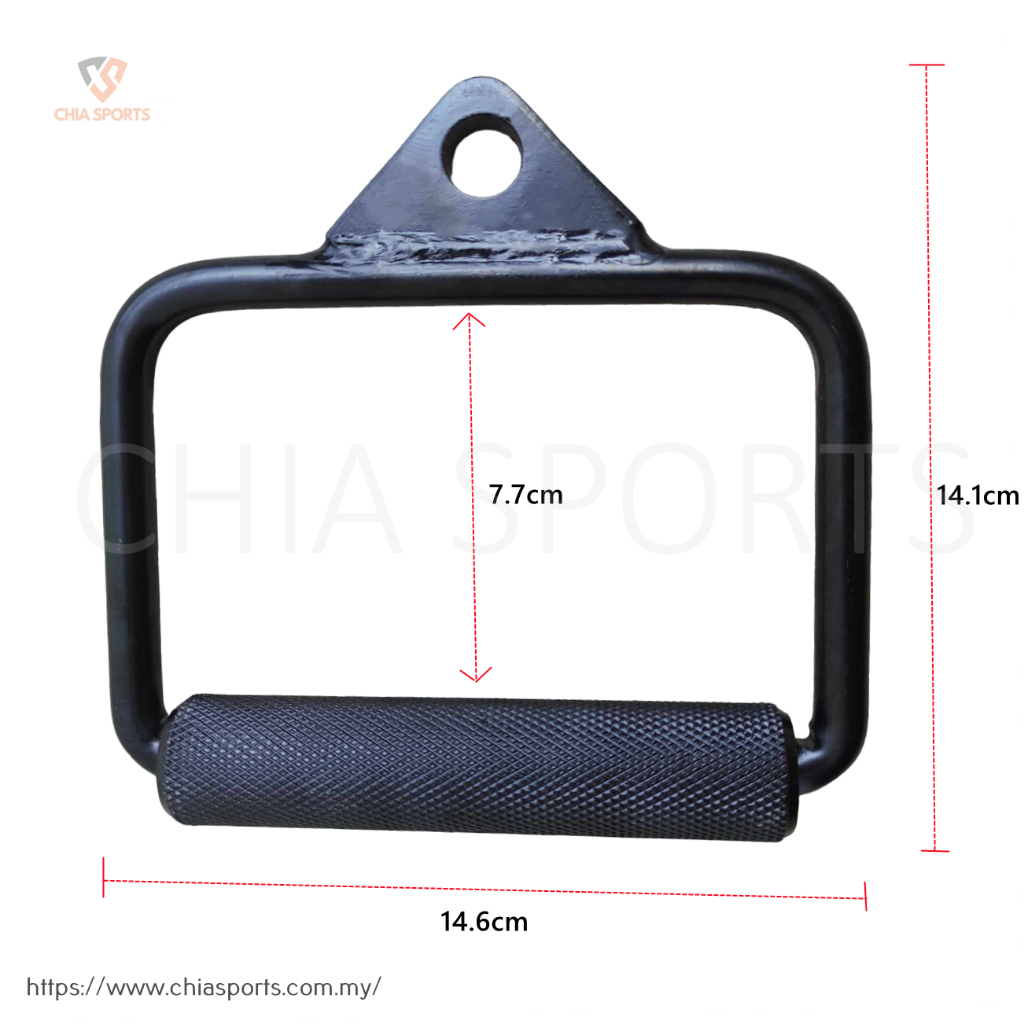 FT18 Single D Handle Black Stirrup Grip handles Crossover Bar Cable ...