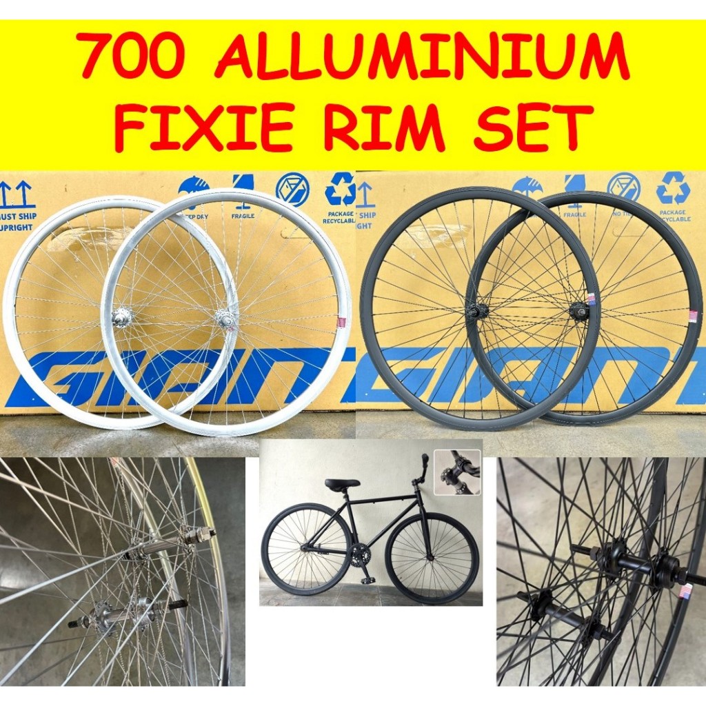 700 Alluminium 700c Fixie Rim Set, Design USA, CLEAR STOCK NOW ...