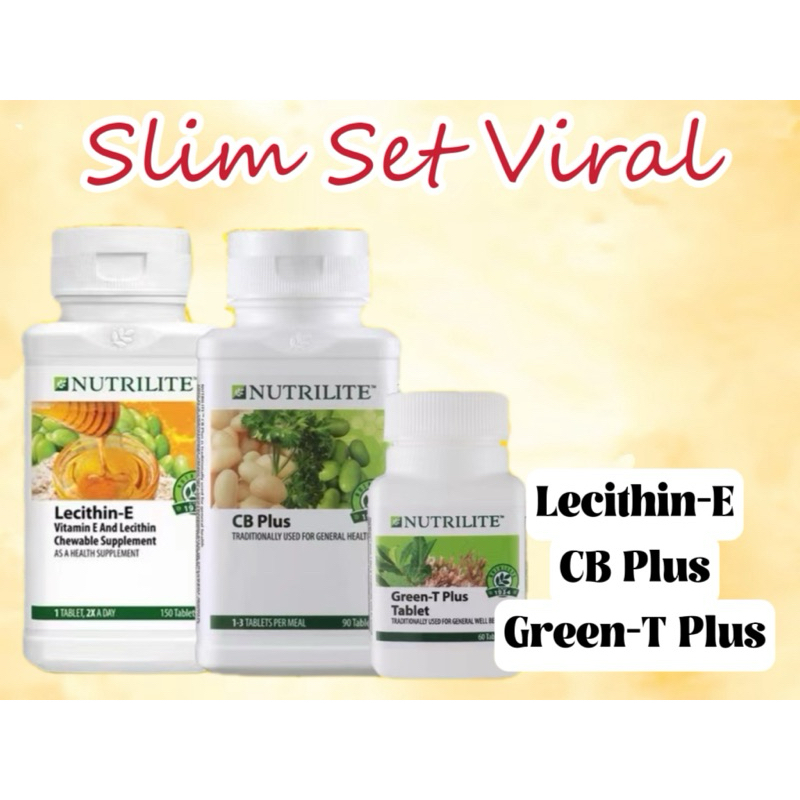 Amway Nutrilite Set Kurus 3 beradik viral LecithinE + GreenT plus