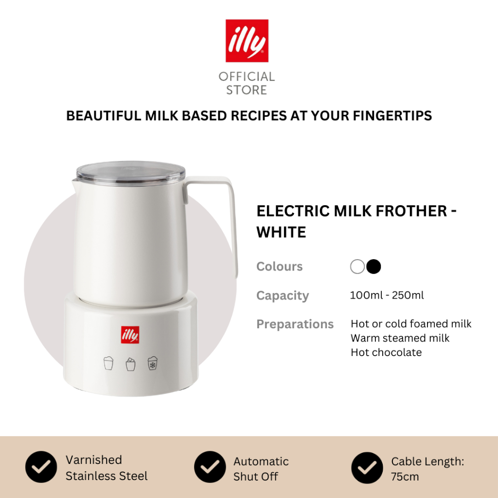 illy Electric (Induction) Milk Frother Bianco Shopee Malaysia