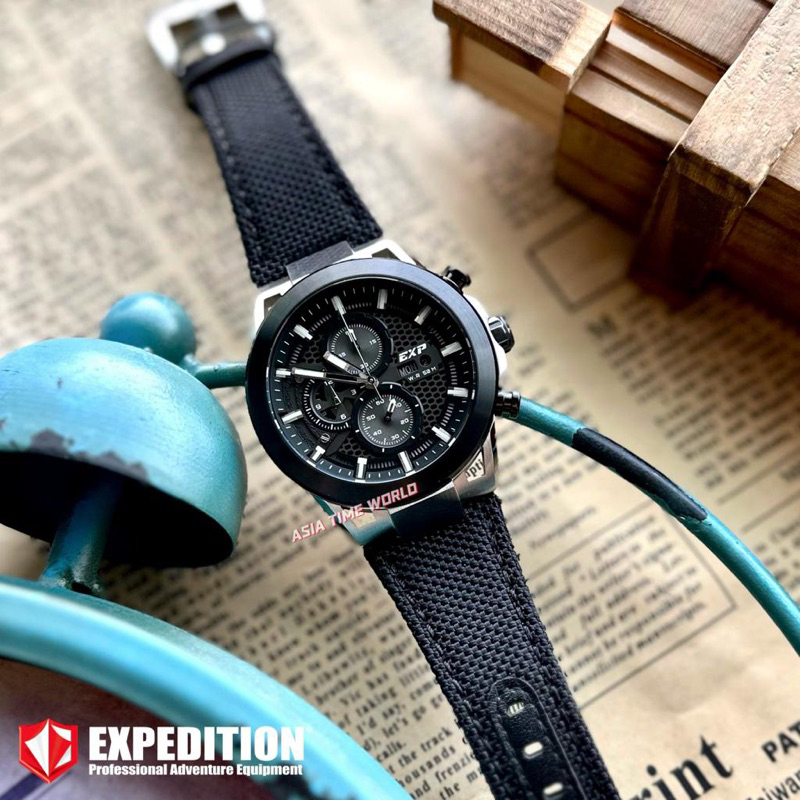 [Original]Expedition E6852 MCNTBBA Chronograph Men's Watch with Black
