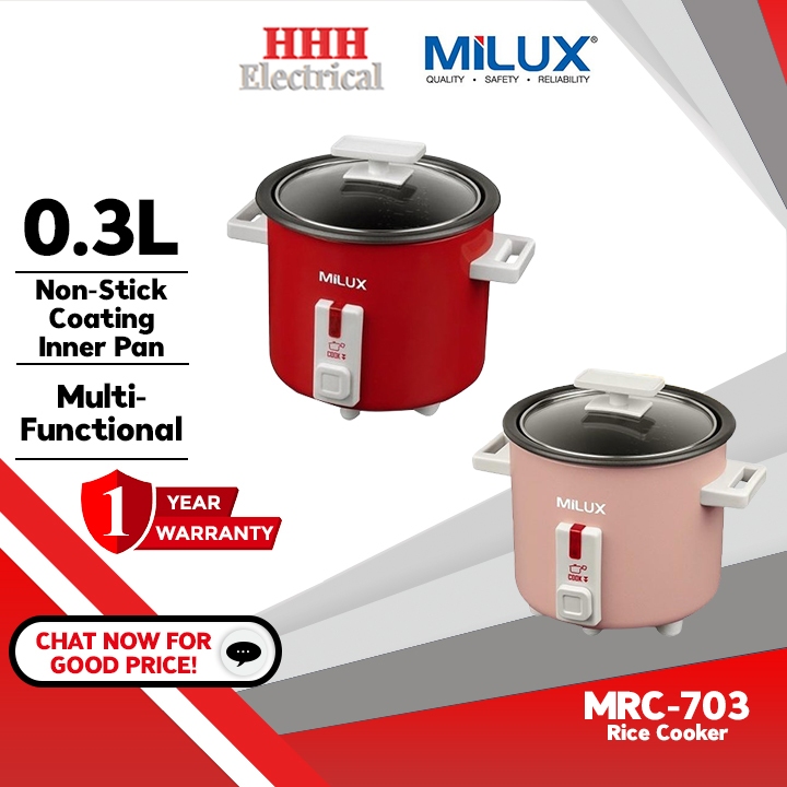 MILUX Classy Cute Mini Rice Cooker MRC703 / PANALUX RICE COOKER PRC