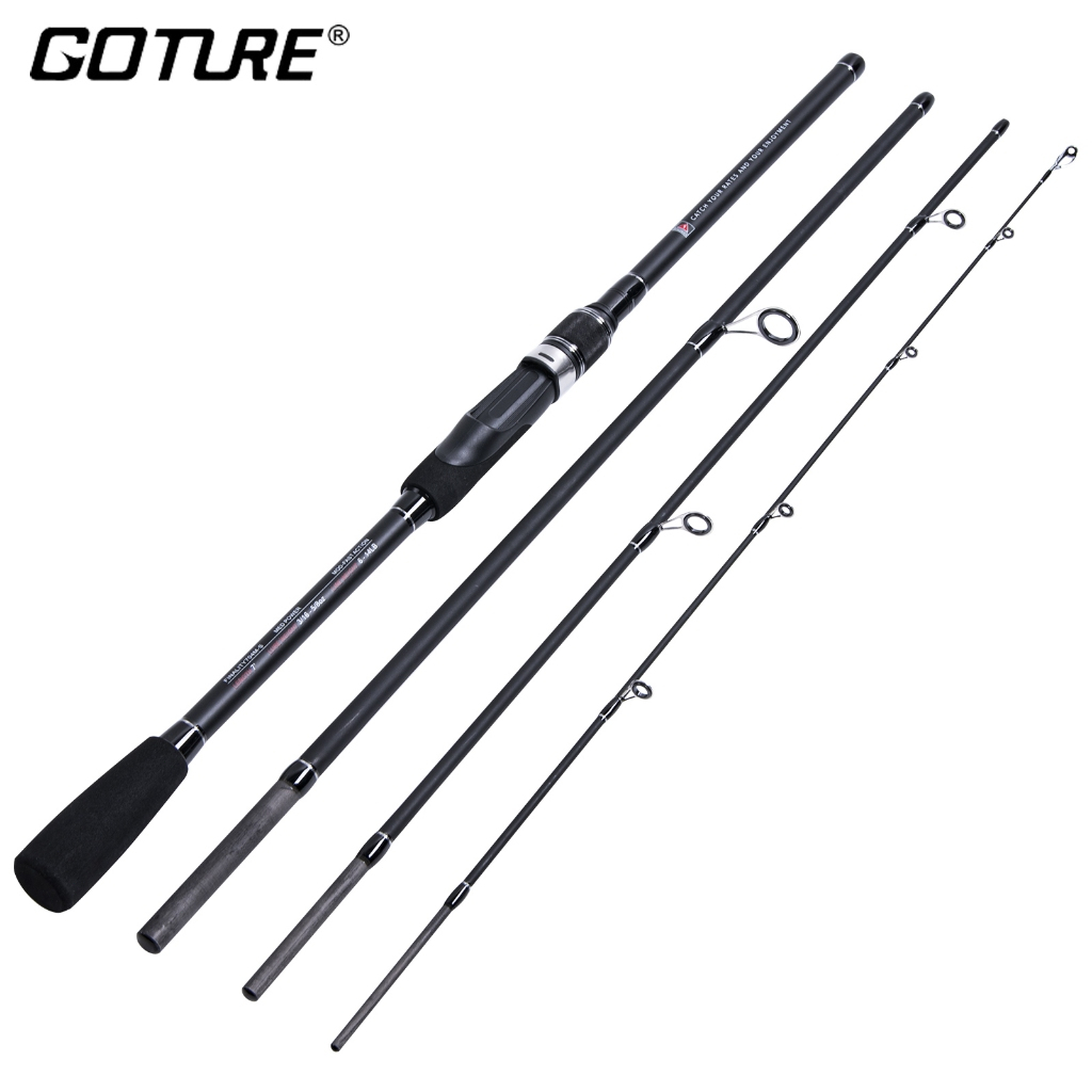 GOTURE Finality Fishing Rod 4 sections Spining Casting 7FT/8FT/9FT ...