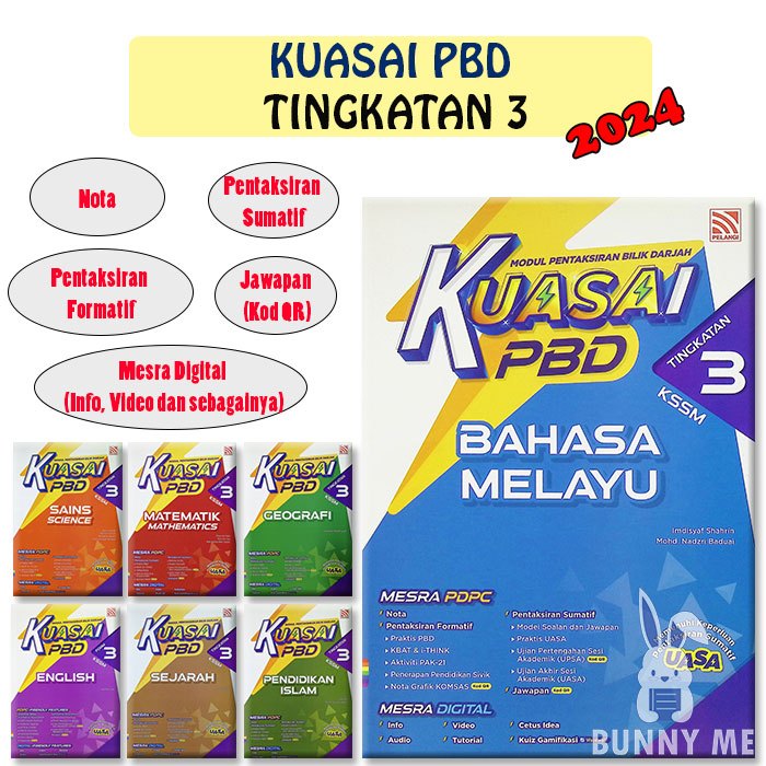 [BUNNY] 2024 Buku Sekolah : Modul KUASAI PBD KSSM Tingkatan 3 Buku ...