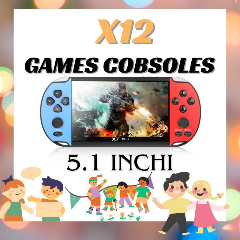 MY Original PSP X12 Handheld Game Console 5.1 inch Screen Support NES ...