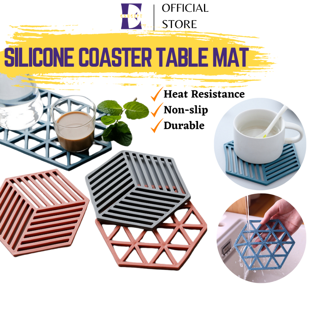 Silicone Coaster Table Mat NonSlip Heat Resistant Pad Nordic Bowl Pot