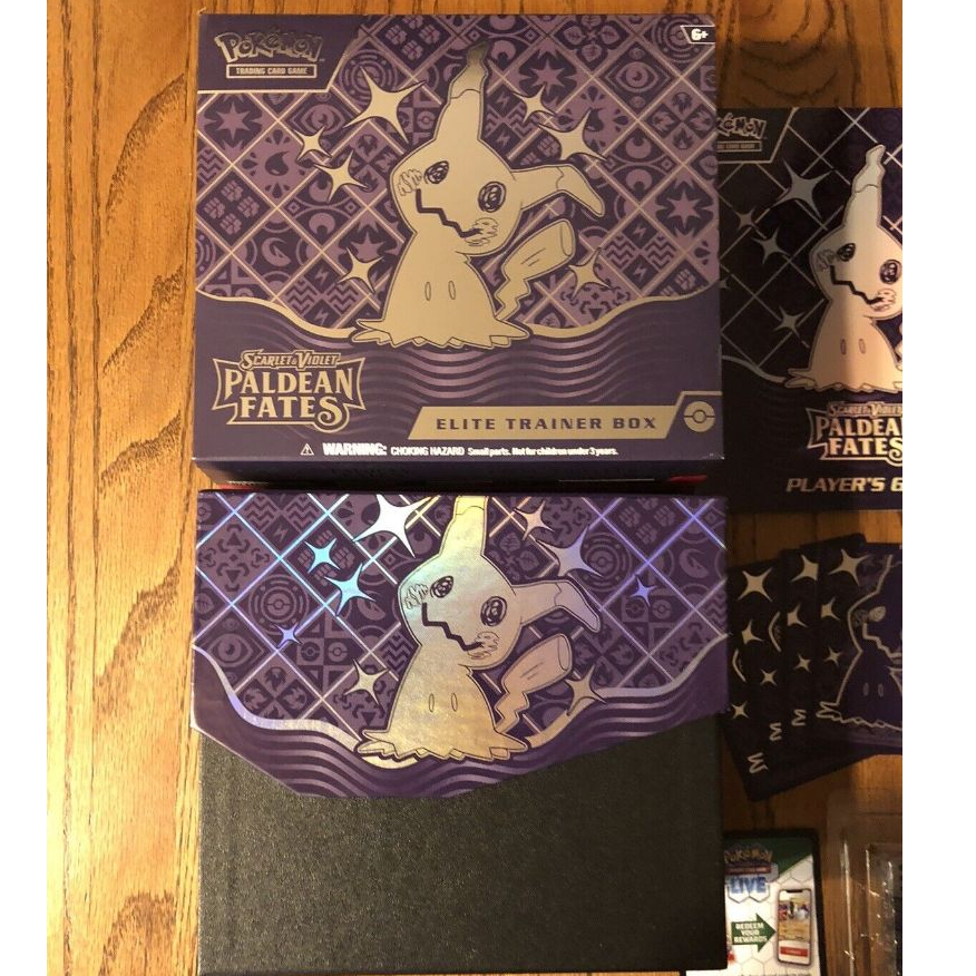 Pokemon TCG Paldean Fates Sleeves 65 Pcs (Sealed Pack) / ETB Empty Box /  Mimikyu Promo | Shopee Malaysia