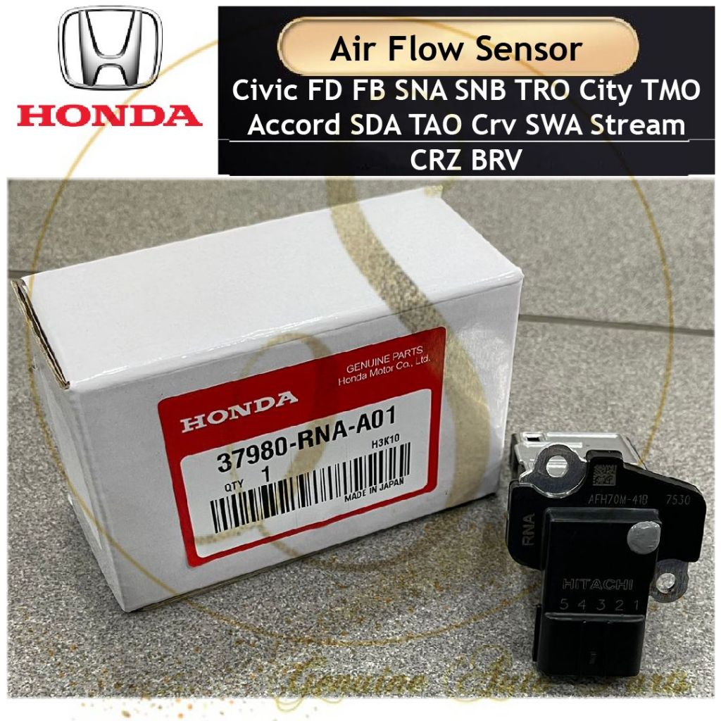 MASS AIR FLOW SENSOR HONDA CRV CIVIC FD SNA FB TRO Stream CITY TMO