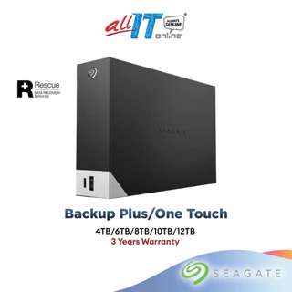 Seagate Backup Plus/One Touch Desktop Hub USB3.0 External Hard Disk Drive HDD (4TB / 6TB / 8TB / 10TB / 12TB)
