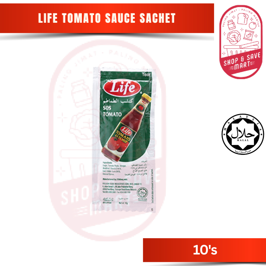 Life Chili Sauce Sachet / Tomato Sauce Sachet 10g 10s x 10g Sos