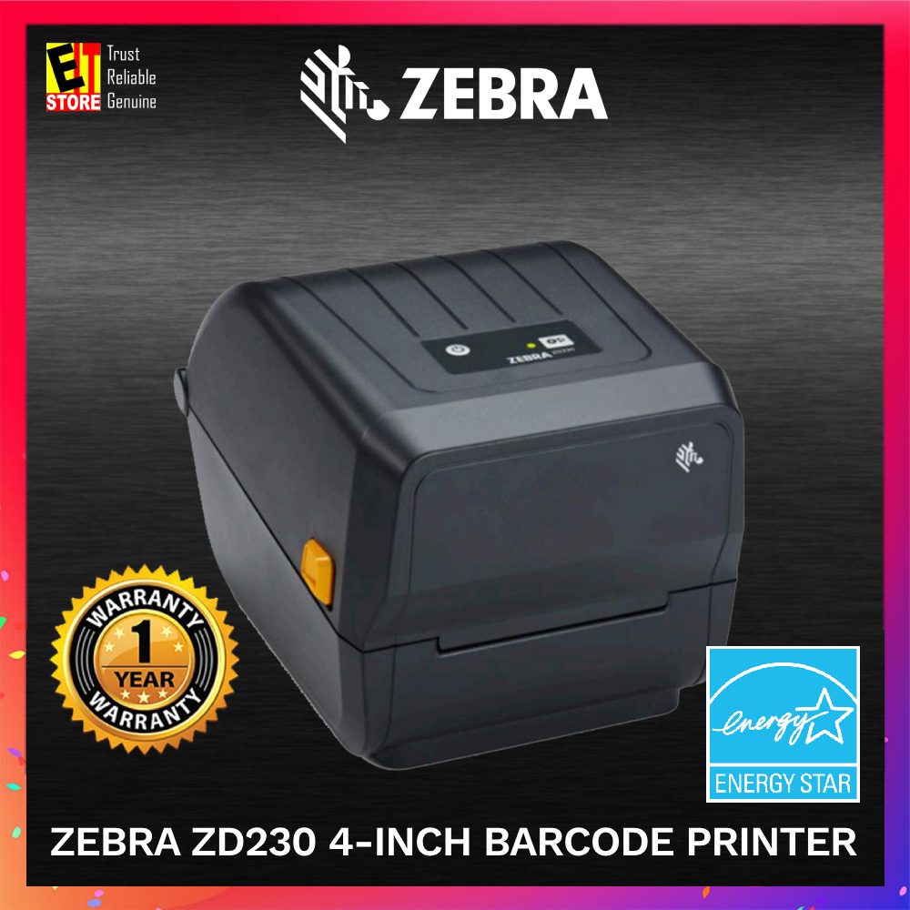 Zebra Zd230 4 Inch Barcode Printer Zd23042 30pg00ez Shopee Malaysia 6006