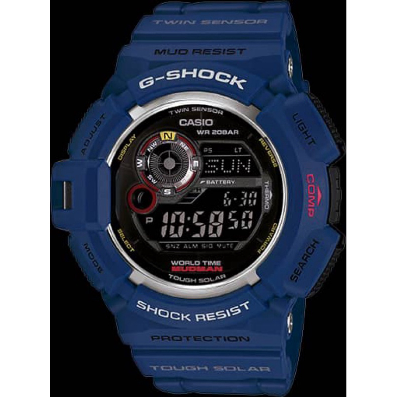 Original Gshock G-9300NV-2DR / Mudman Navy Blue / Mudman