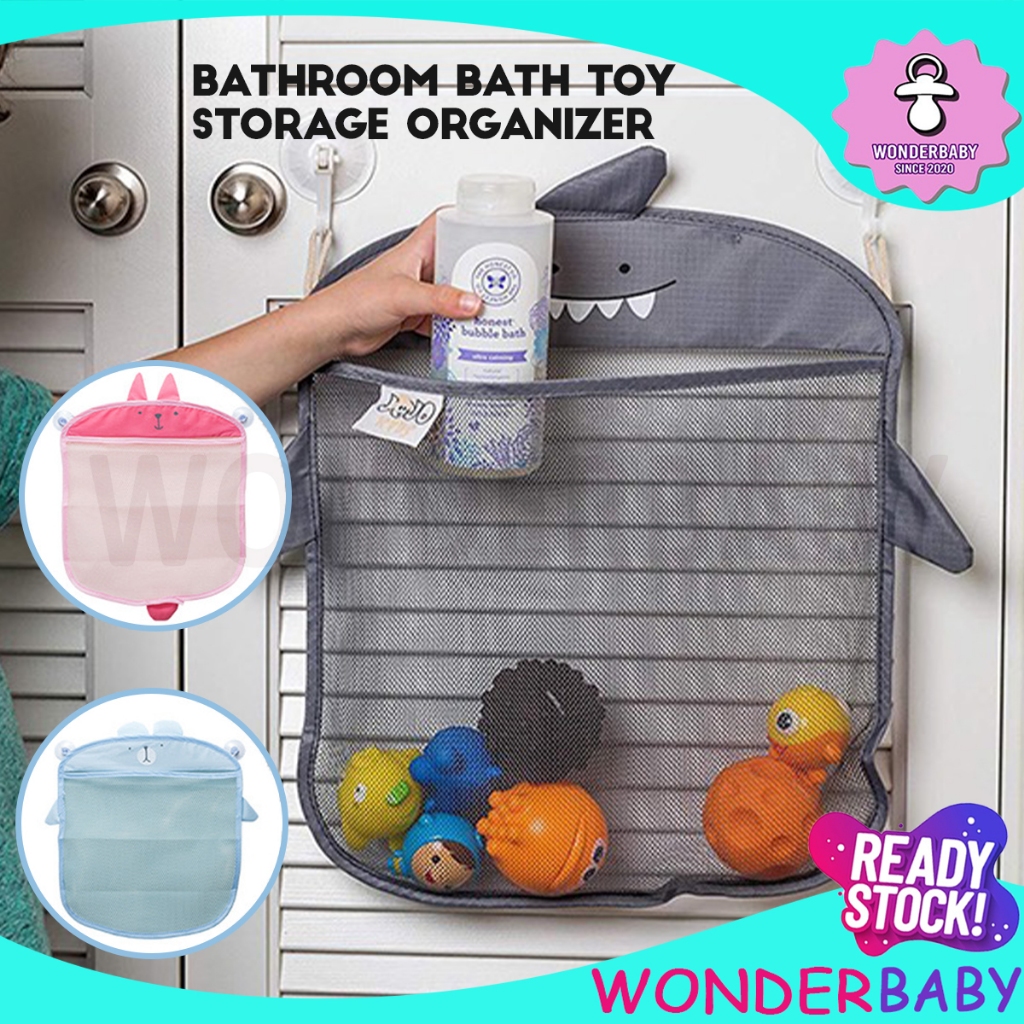 Bath Toy Holder Mesh Toy Storage Cartoon Cute Hanging Bag Korean