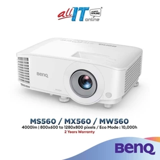BenQ MS560 SVGA / MX560 XGA / MW560 WXGA 4000 lm High Brightness DLP SmartEco Business Projector with Built-In Audio