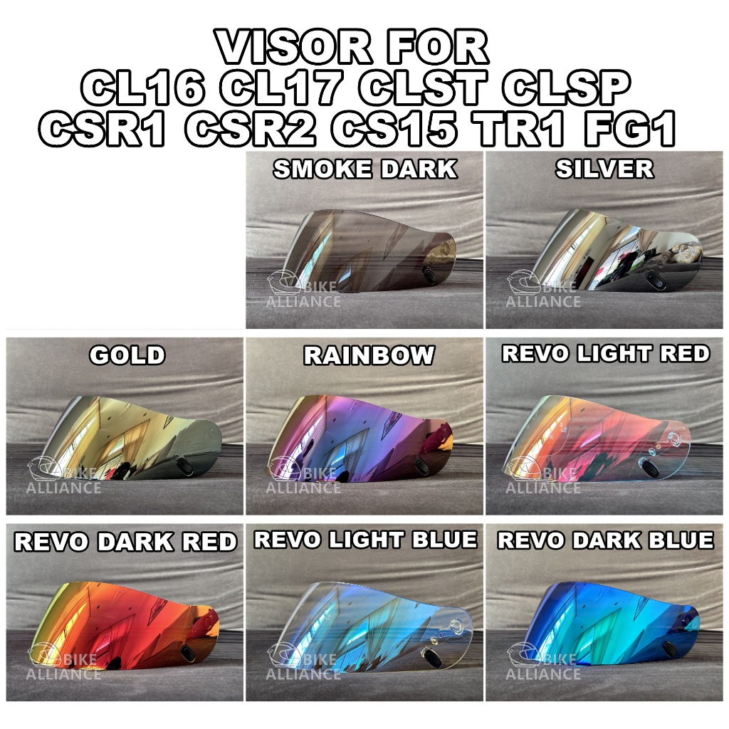 READY STOCK VISOR HELMET CS16 CS-16 CS-15 CS15 CS-R1 CS-R2 TR-1 FS-11 ...