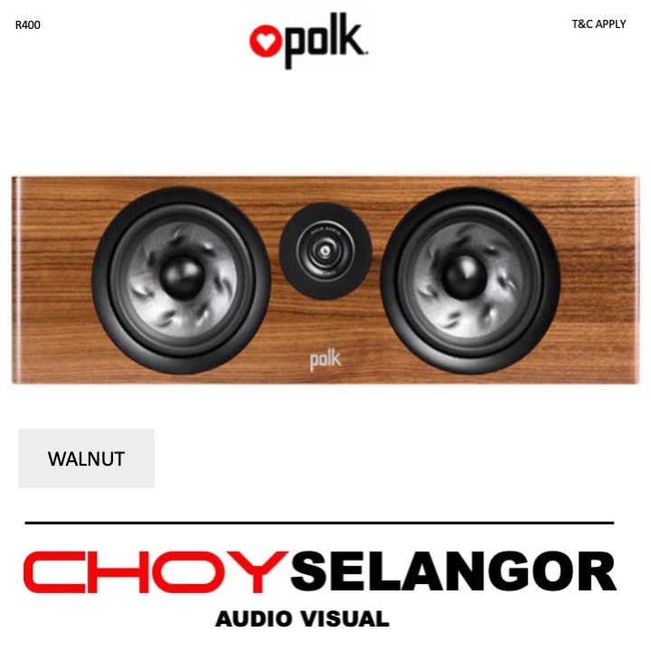 Polk Audio Reserve R400 Center Channel Speaker (Walnut) | Shopee Malaysia