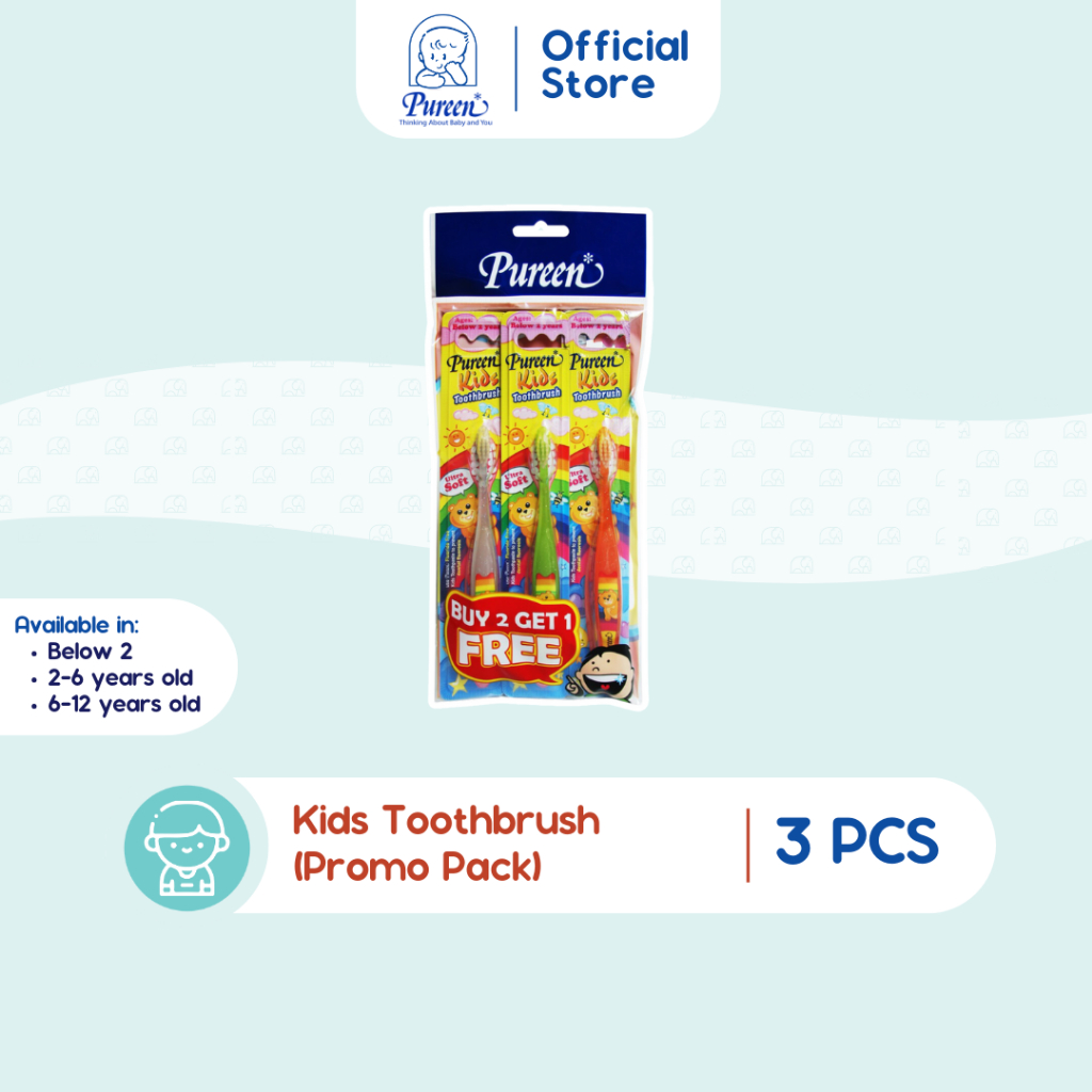 Pureen Kids Toothbrush (Promo Pack) | Shopee Malaysia