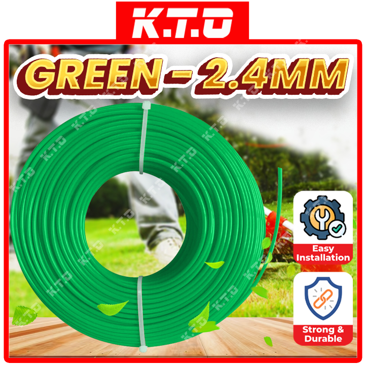 5KG Grass Cutter Nylon Grass Trimmer Line String Trim Roll Tali Mesin ...