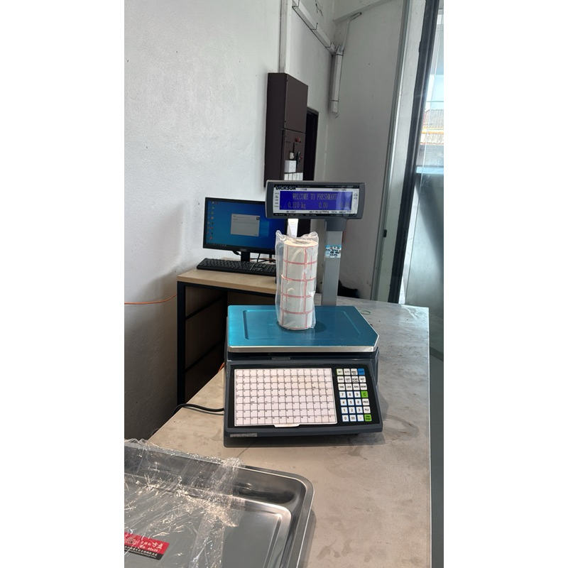 Dickson Barcode Label Weighing Scale Machine 30kg RLS 1100 Timbang ...