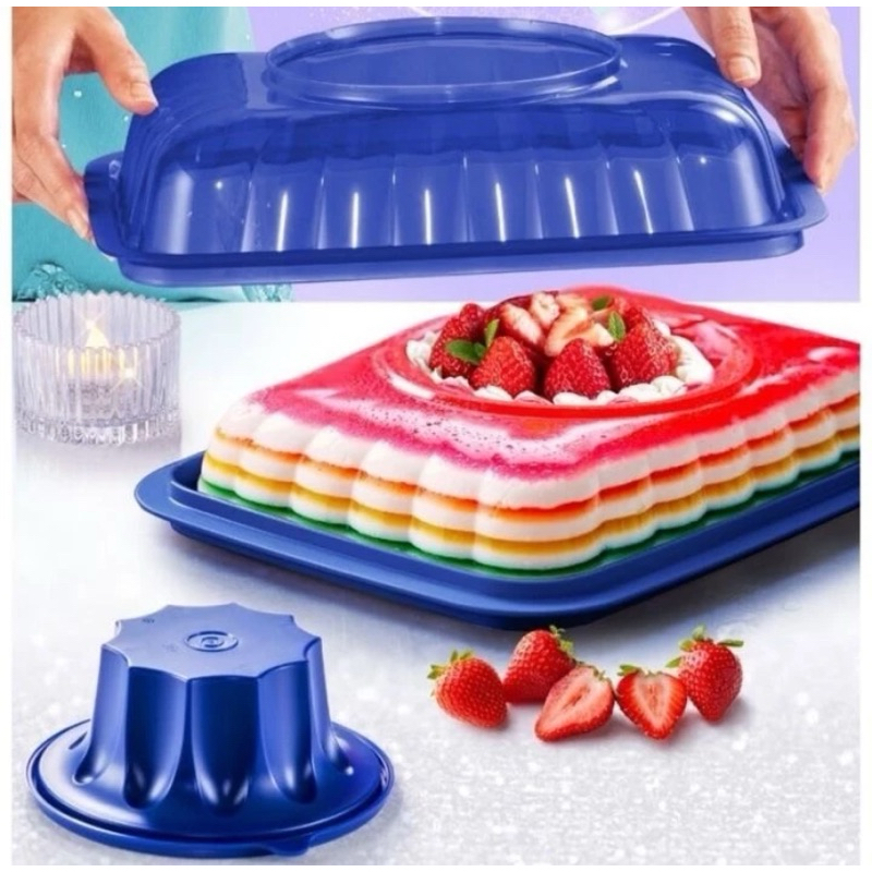 TUPPERWARE JEL PARTY 3L/ JELLY MOULD- Bekas Pudding/ kek | Shopee Malaysia