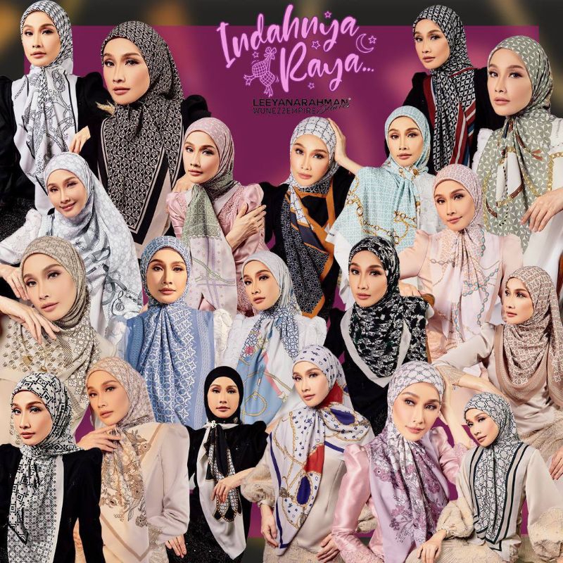 RESTOCK !!! Leeyanarahman Indahnya Raya Bawal Wangi Tudung Chiffon ...