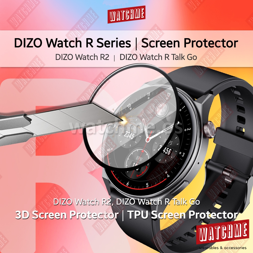 DIZO Watch R Series Screen Protector, 3D Full Cover PMMA, TPU Soft Film ...