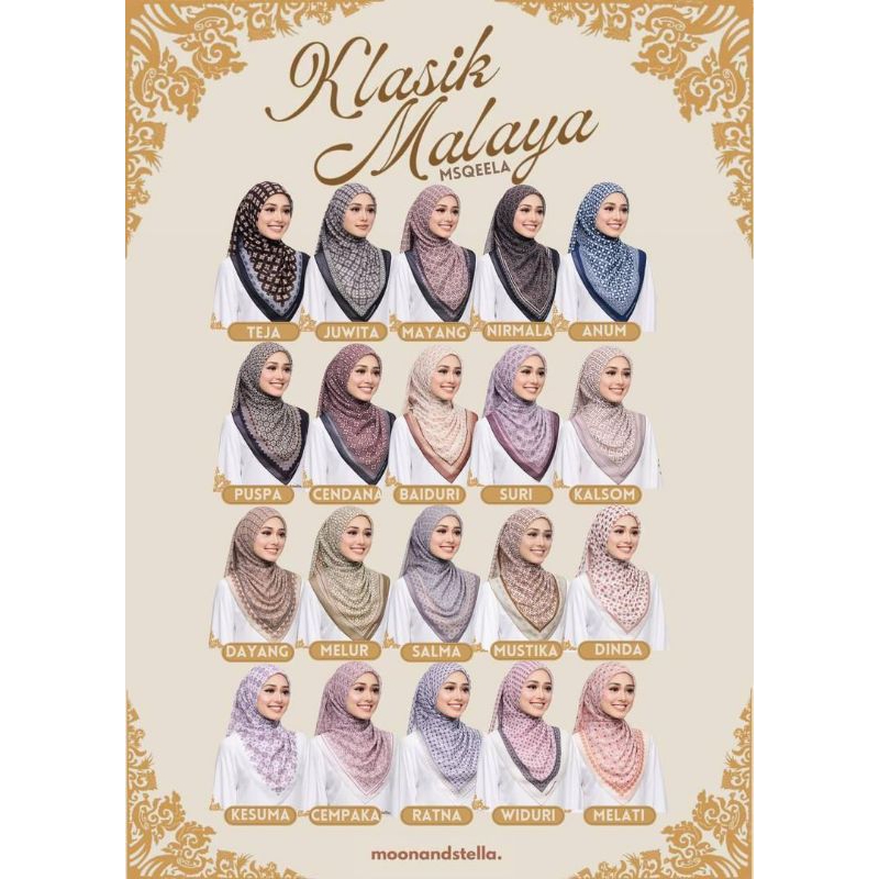 COLLECTION KLASIK MALAYA RAYA(moonandstella) | Shopee Malaysia