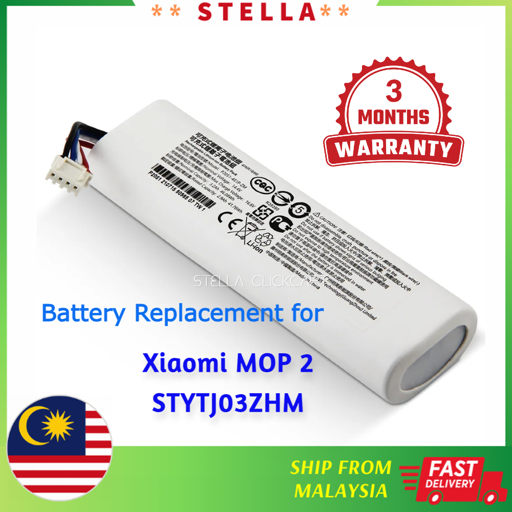 Xiaomi MOP 2 STYTJ03ZHM Vacuum Robot Mop Battery Replacement Bateri ...