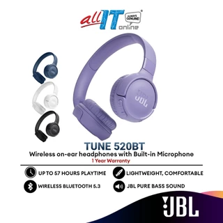 JBL TUNE 520BT / 510BT Wireless on-ear headphones with Built-in Microphone | Pure Bass Sound