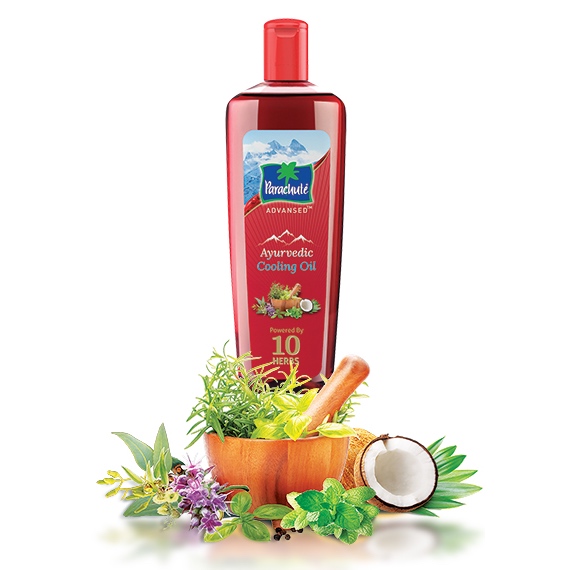 Parachute Advansed Ayurvedic Cooling Oil 10 Herbs 200ml Shopee