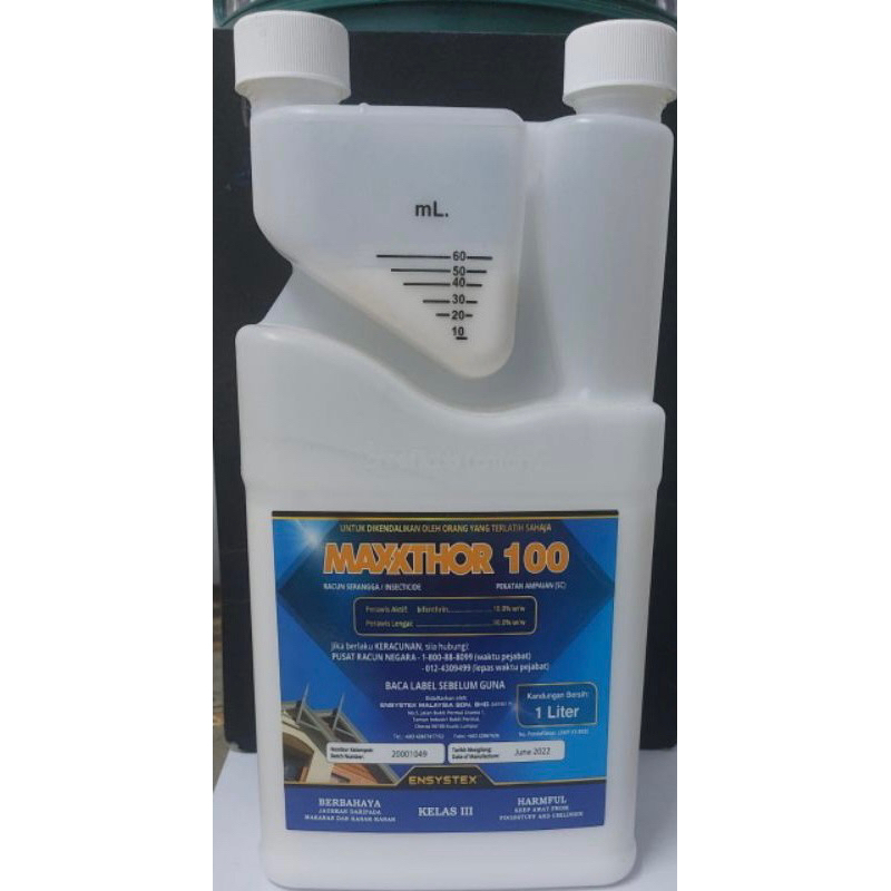 ubat lipas dan semut ensystex maxxthor 100 1 liter | Shopee Malaysia