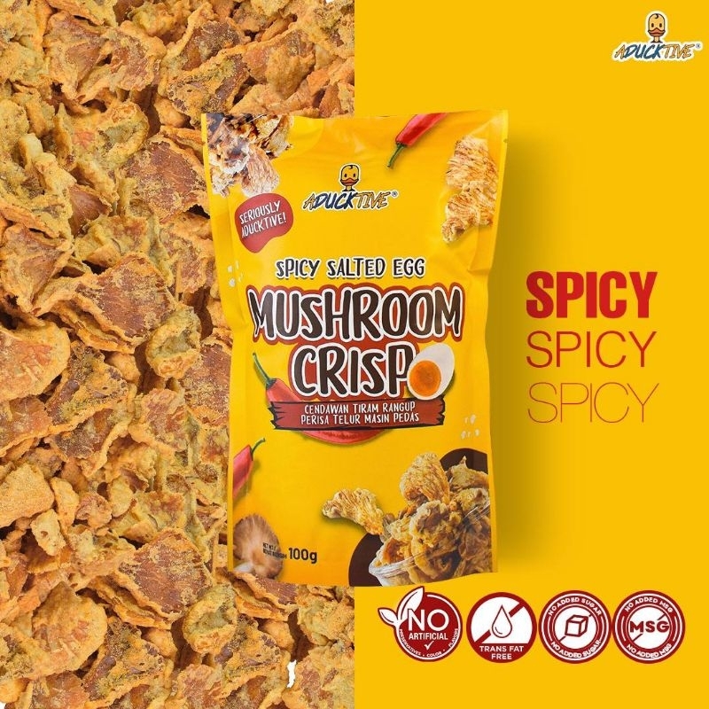 ADUCKTIVE SPICY & ORIGINAL Salted Egg Cornflakes Golden, Crunchy ...