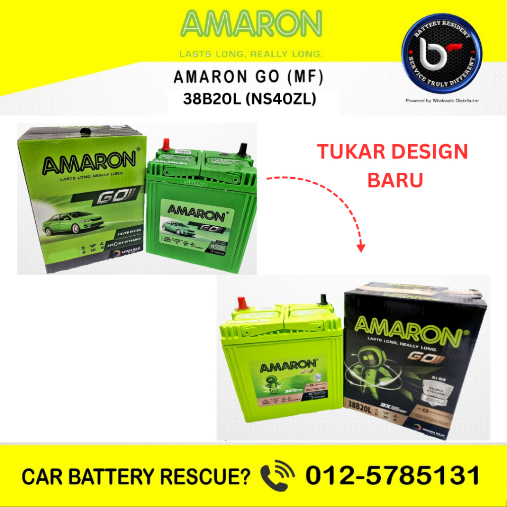 [ Installation Provided ] 38B20L | NS40ZL ] Amaron Go | Car Battery ...